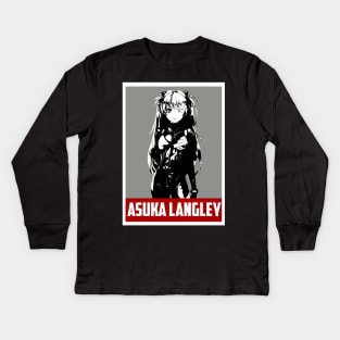 Asuka Langley Kids Long Sleeve T-Shirt